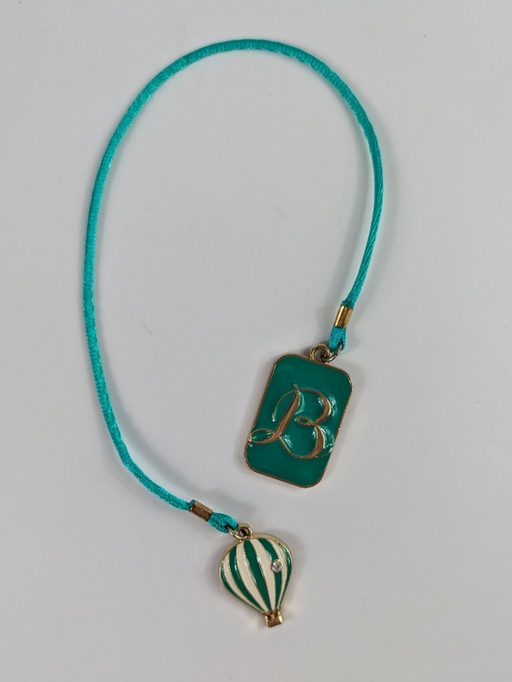 Hot Air Balloon Monogram Initial B Ribbon Bookmark